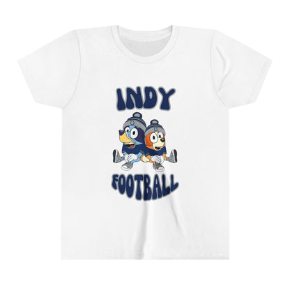 Youth Bluey & Bingo Design Colts Football - Inspired T-Shirt