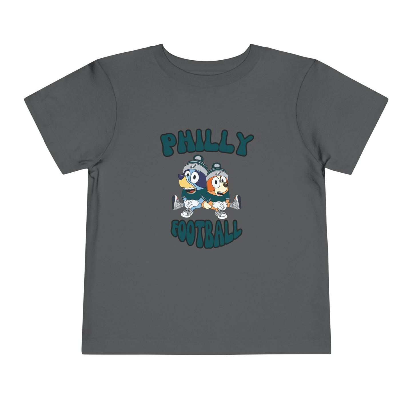 Toddler Bluey & Bingo Design Philadelphia Eagles Football - Inspired T-Shirt