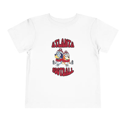 Toddler Bluey & Bingo Design Falcons Football - Inspired T-Shirt