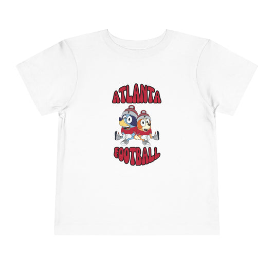 Toddler Bluey & Bingo Design Falcons Football - Inspired T-Shirt