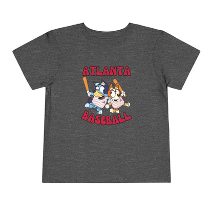 Toddler Bluey Design Atlanta Braves - Inspired T-Shirt