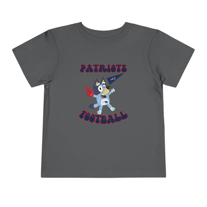 Toddler Bluey Design Patriots Football-Inspired T-Shirt