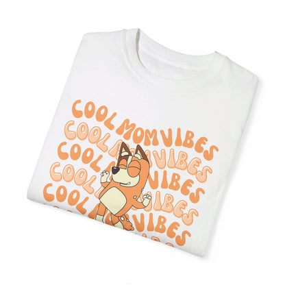 Bluey Cool Mom Vibes Wavy Trendy Chilli Graphic Tee