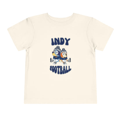 Toddler Bluey & Bingo Design Colts Football - Inspired T-Shirt