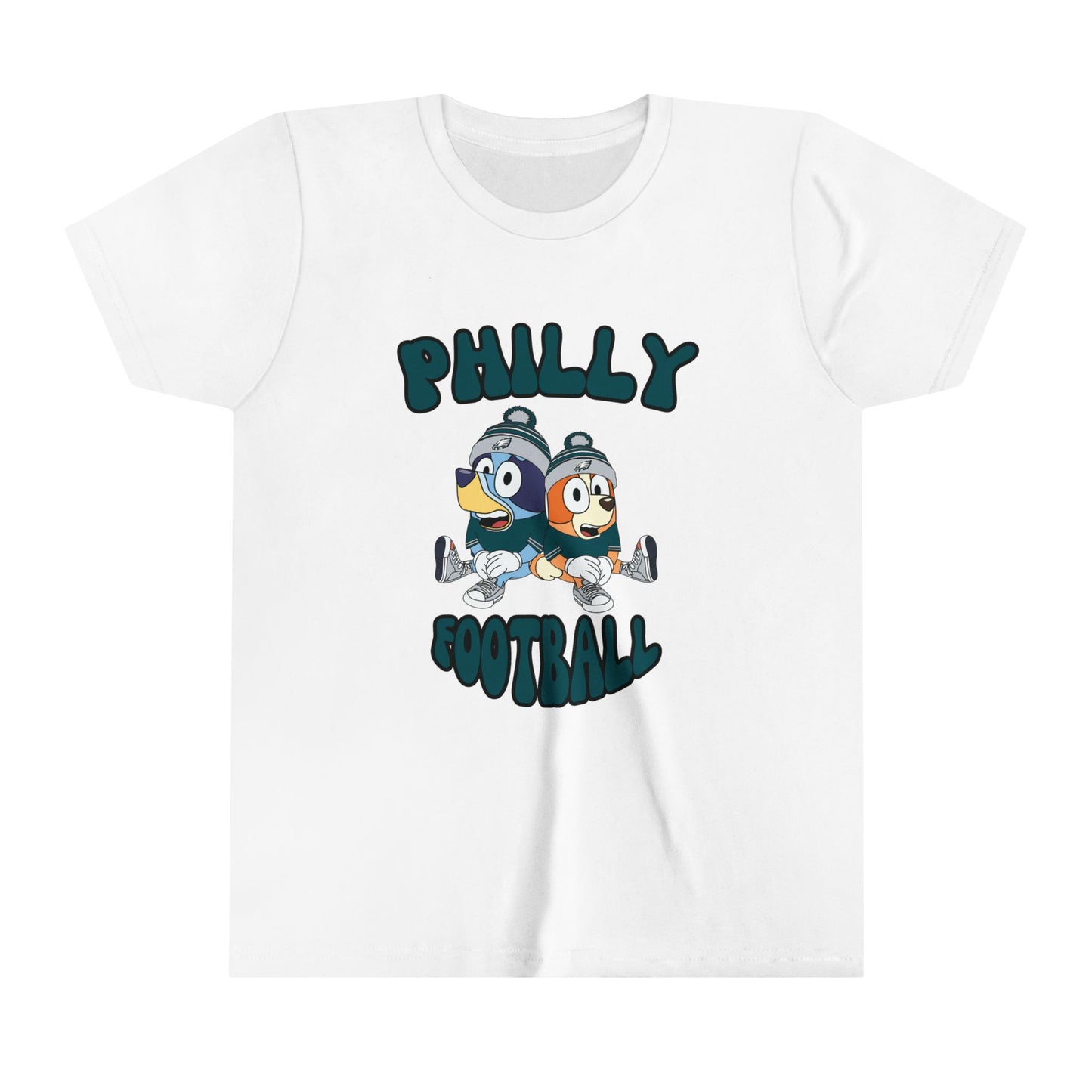 Youth Bluey & Bingo Design Philadelphia Eagles Football - Inspired T-Shirt