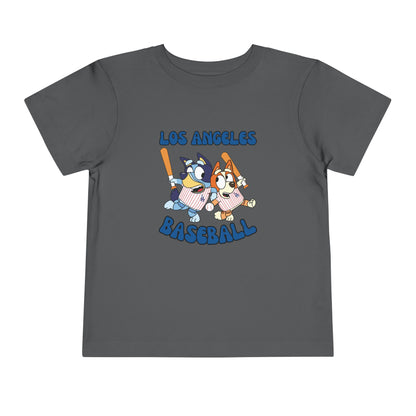 Toddler Bluey Design LA Dodgers - Inspired T-Shirt