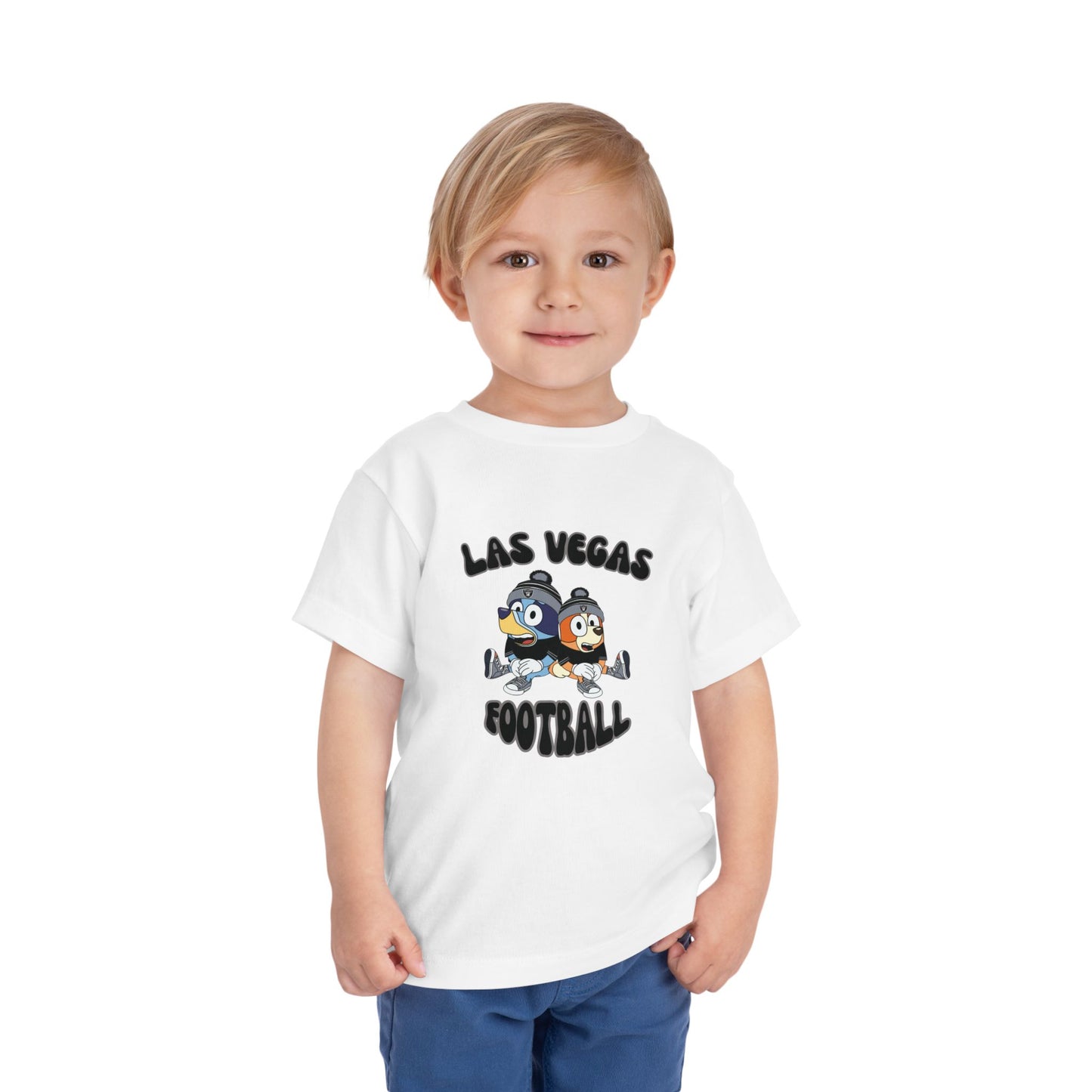 Toddler Bluey & Bingo Design Raiders Football - Inspired T-Shirt