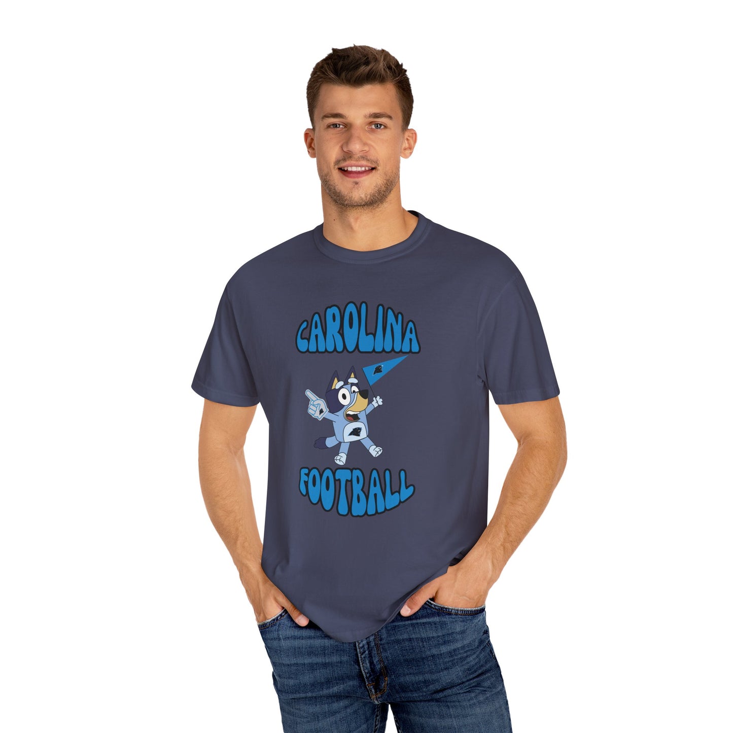 Unisex Bluey Design Carolina Panthers -Inspired T-Shirt