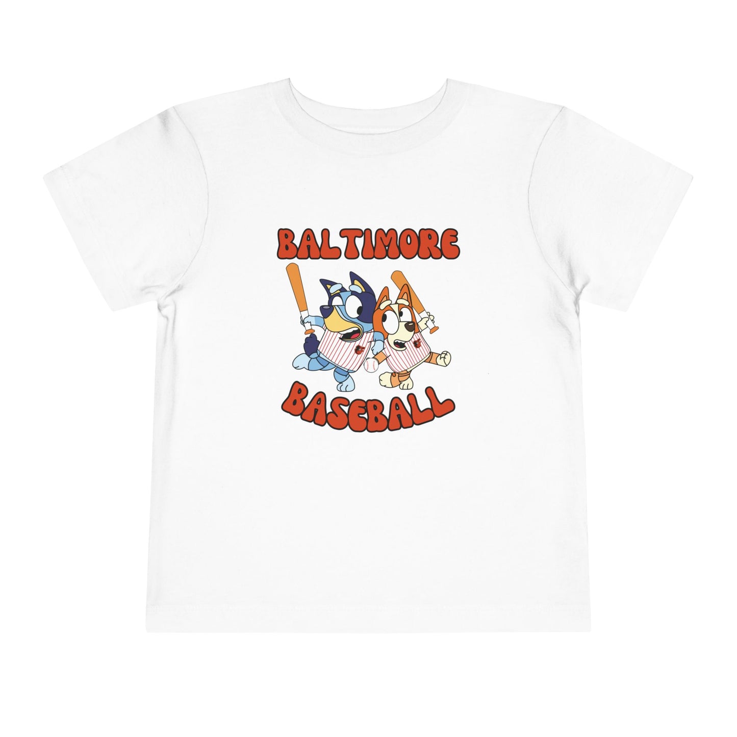 Toddler Bluey Design Baltimore Orioles - Inspired T-Shirt