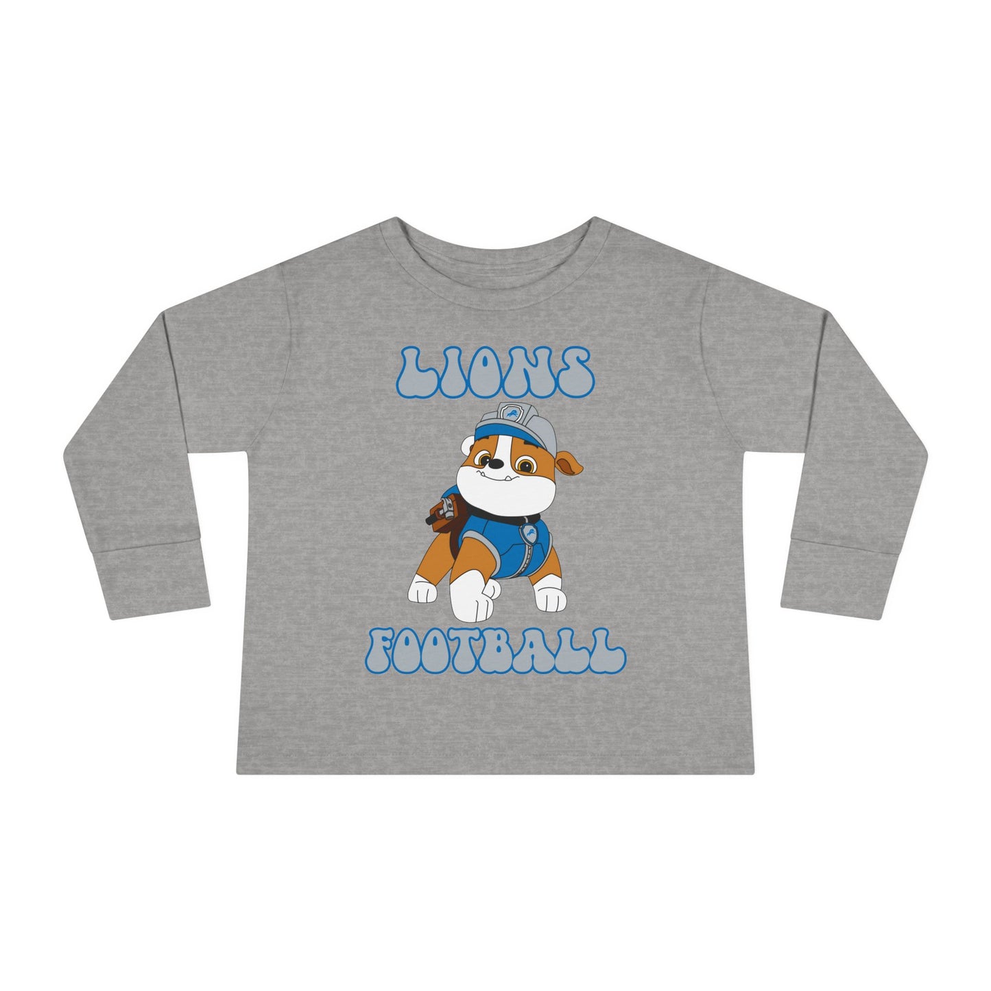 Rubble Paw Patrol Lions Football Toddler Long Sleeve Tee