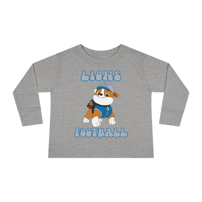 Rubble Paw Patrol Lions Football Toddler Long Sleeve Tee