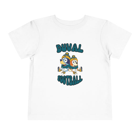 Toddler Bluey & Bingo Design Jaguars Football - Inspired T-Shirt