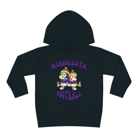 Toddler Bluey & Bingo Design Vikings Football - Inspired Pullover Fleece Hoodie