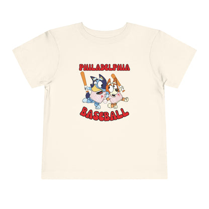 Toddler Bluey Design Philadelphia Phillies - Inspired T-Shirt