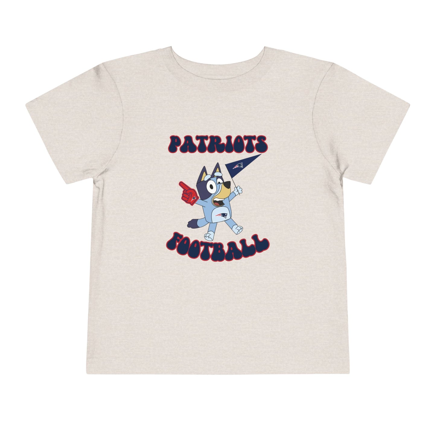 Toddler Bluey Design Patriots Football-Inspired T-Shirt