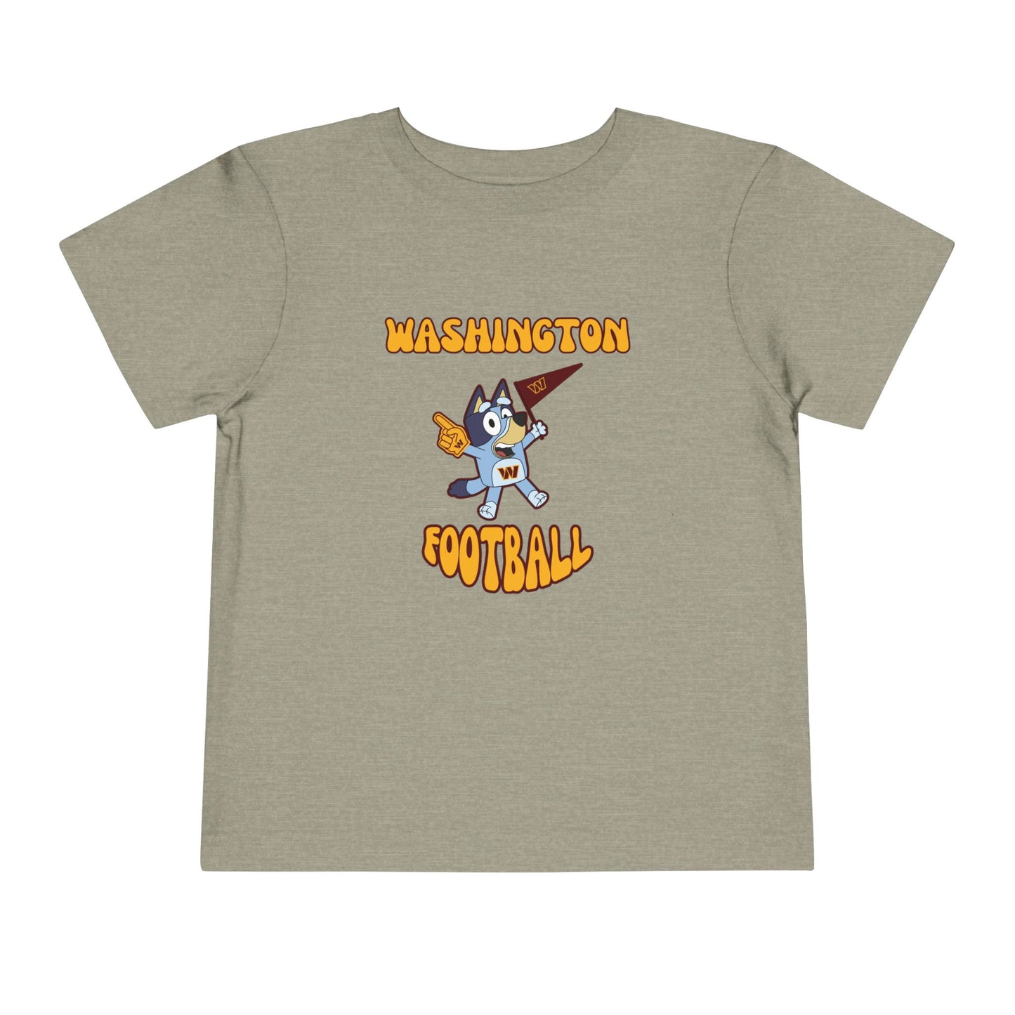 Toddler Bluey Design Washington Commanders Football -Inspired T-Shirt