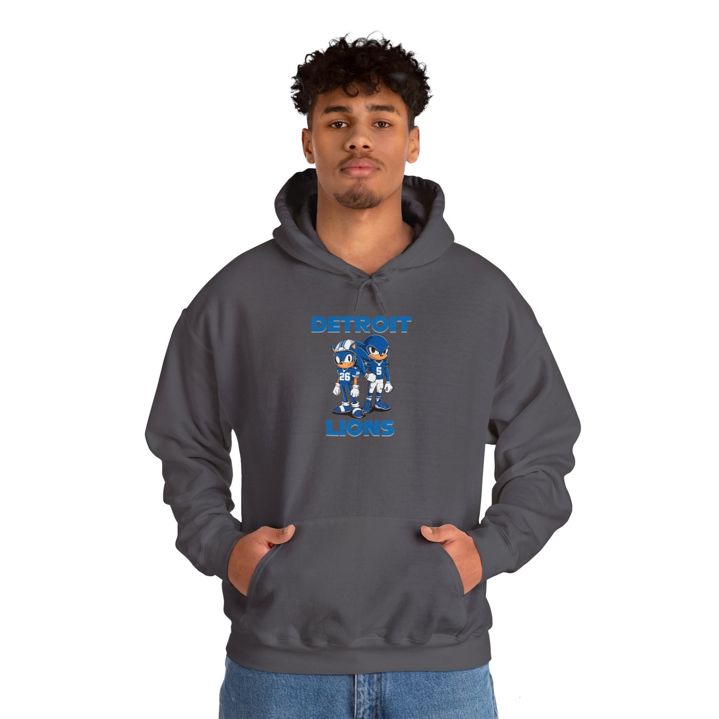 Sonic and Knuckles Jahmyr Gibbs and David Montgomery Detroit Lions Unisex Hoodie