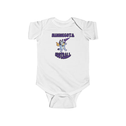 Infant Bluey Design Minnesota Football - Inspired Onesie