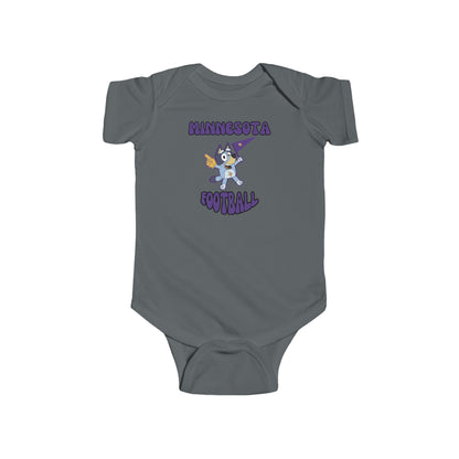 Infant Bluey Design Minnesota Football - Inspired Onesie