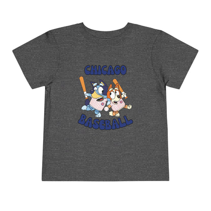 Toddler Bluey Design Chicago Cubs - Inspired T-Shirt