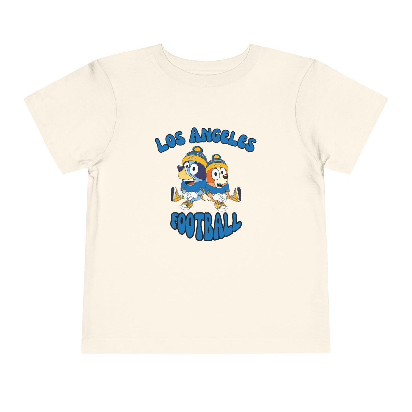 Toddler Bluey & Bingo Design Chargers Football - Inspired T-Shirt