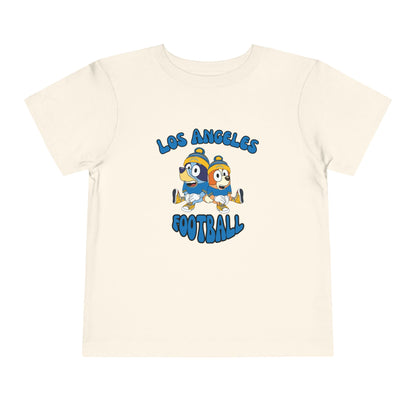 Toddler Bluey & Bingo Design Chargers Football - Inspired T-Shirt