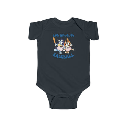 Infant Bluey Design LA Dodgers - Inspired Bodysuit