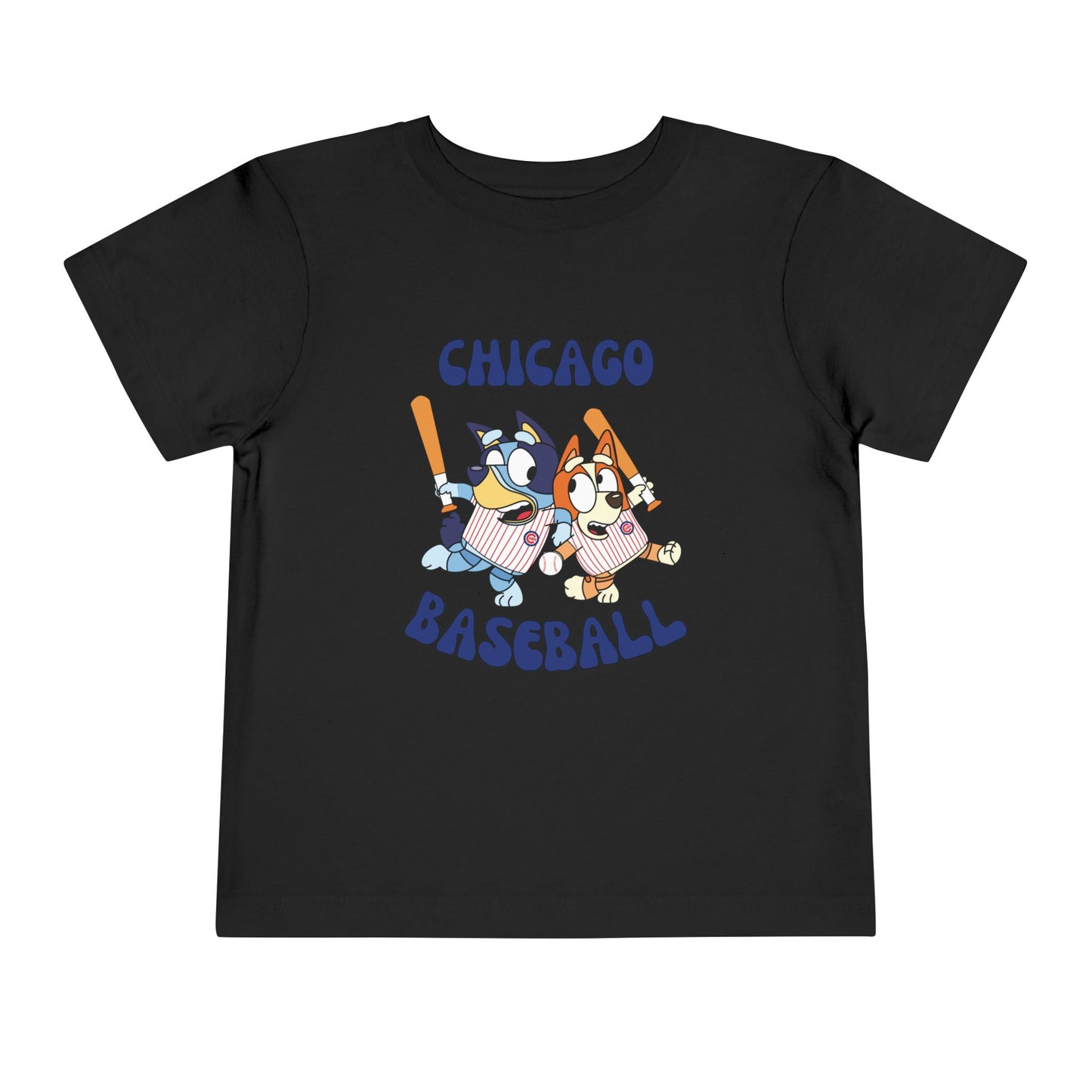 Toddler Bluey Design Chicago Cubs - Inspired T-Shirt