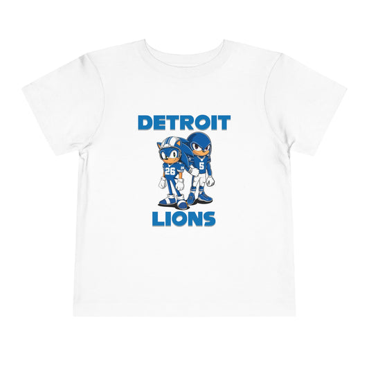 Toddler Tee Shirt - Sonic and Knuckles Jahmyr Gibbs and David Montgomery Detroit Lions