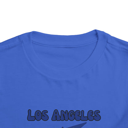 Toddler Bluey Design Las Angeles Rams Football -Inspired T-Shirt