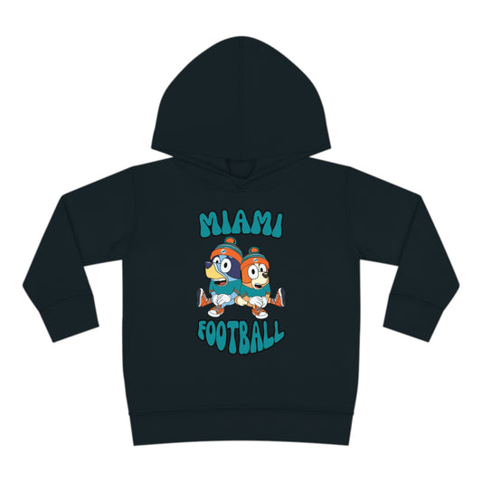 Toddler Bluey & Bingo Design Dolphins Football - Inspired Pullover Fleece Hoodie