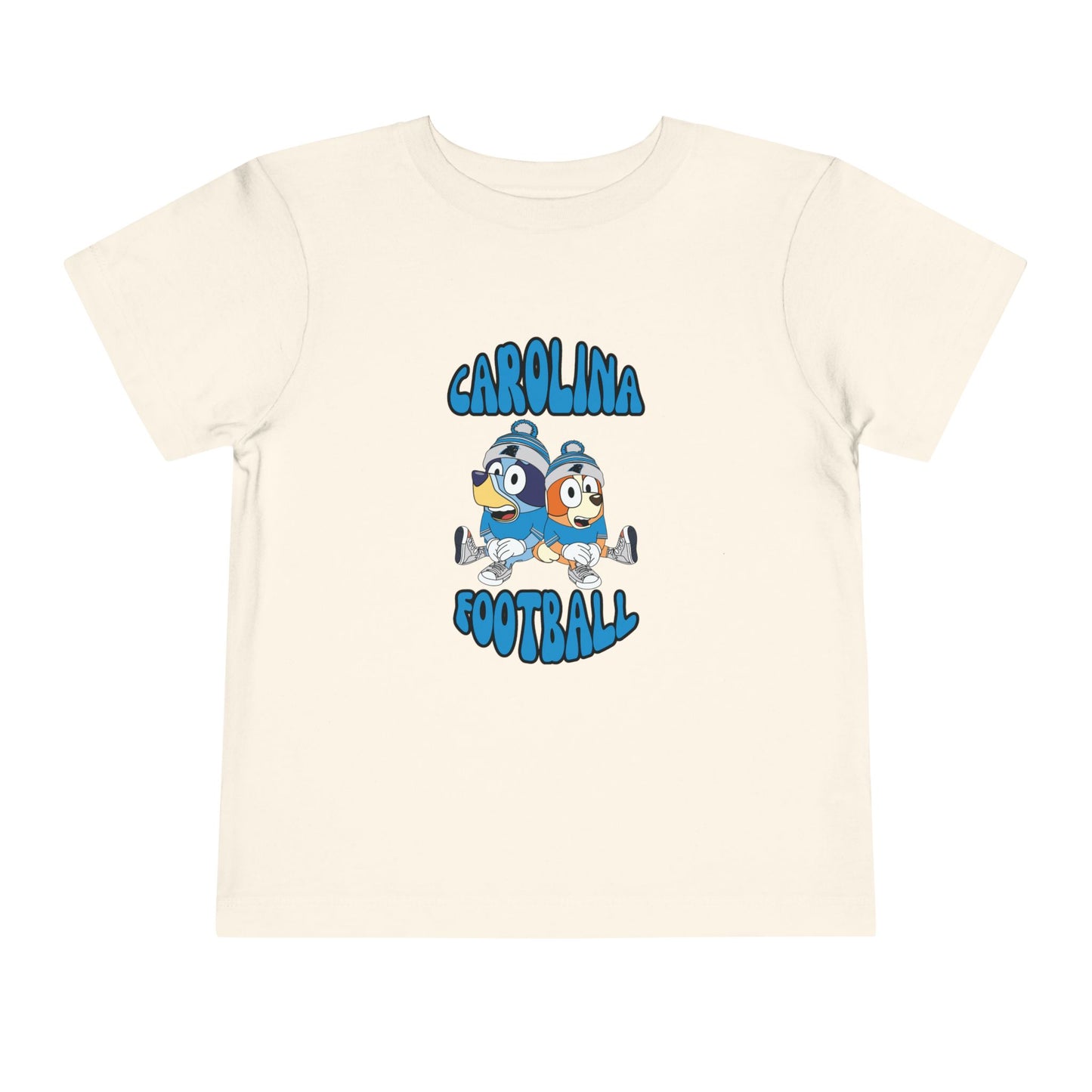 Toddler Tee - Bluey & Bingo Carolina Panthers Football T-Shirt