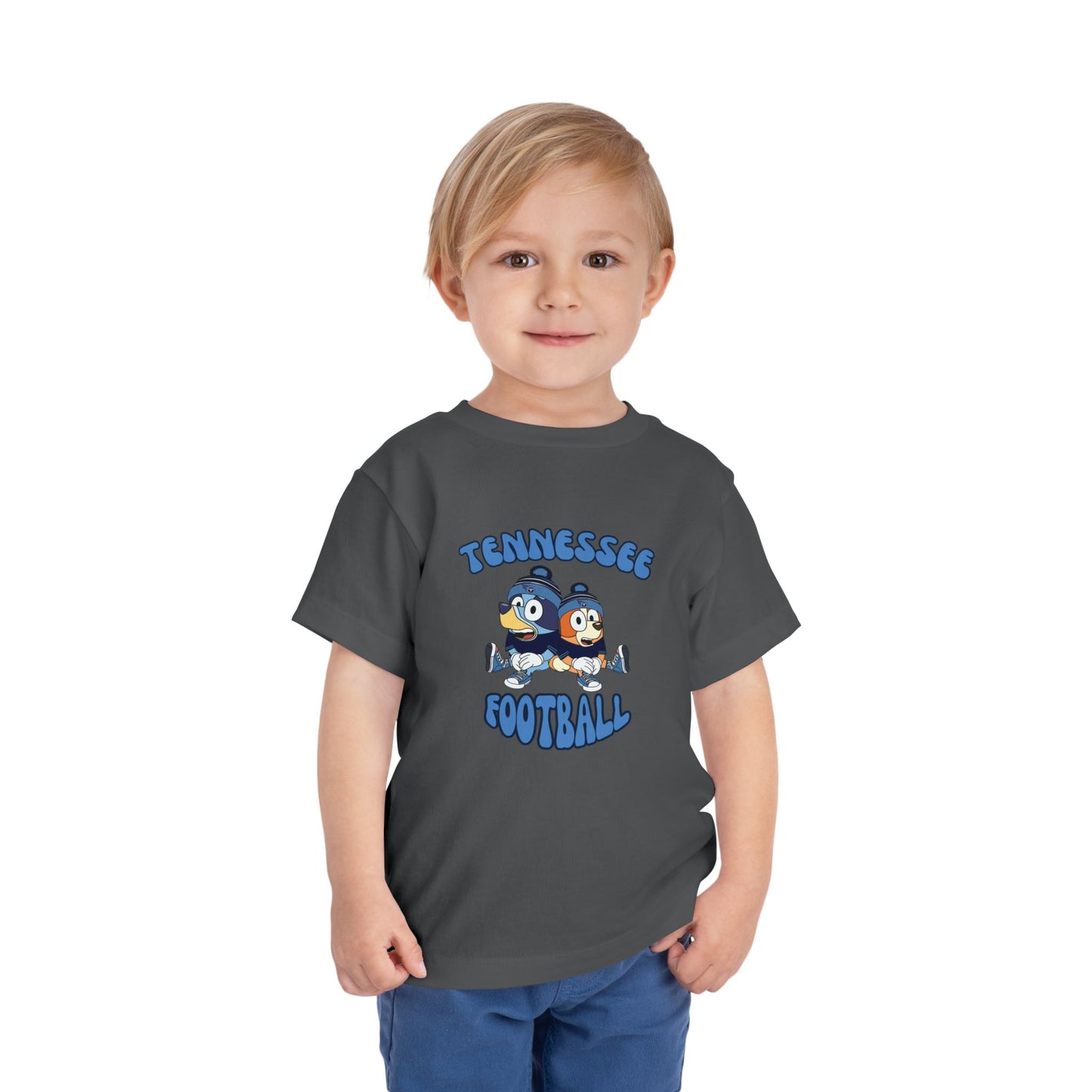 Toddler Bluey & Bingo Design Titans Football - Inspired T-Shirt