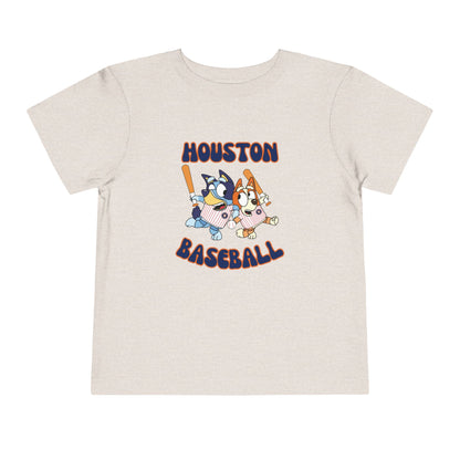 Toddler Bluey Design Houston Baseball - Inspired T-Shirt