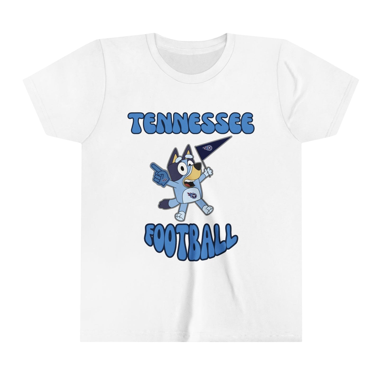 Youth Bluey Design Tennessee Titans Football -Inspired T-Shirt