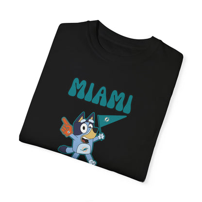 Unisex Bluey Design Miami Dolphins -Inspired T-Shirt