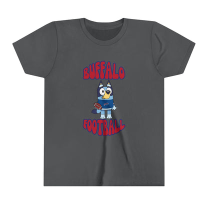 Youth Bluey Design Buffalo Bills Football -Inspired T-Shirt