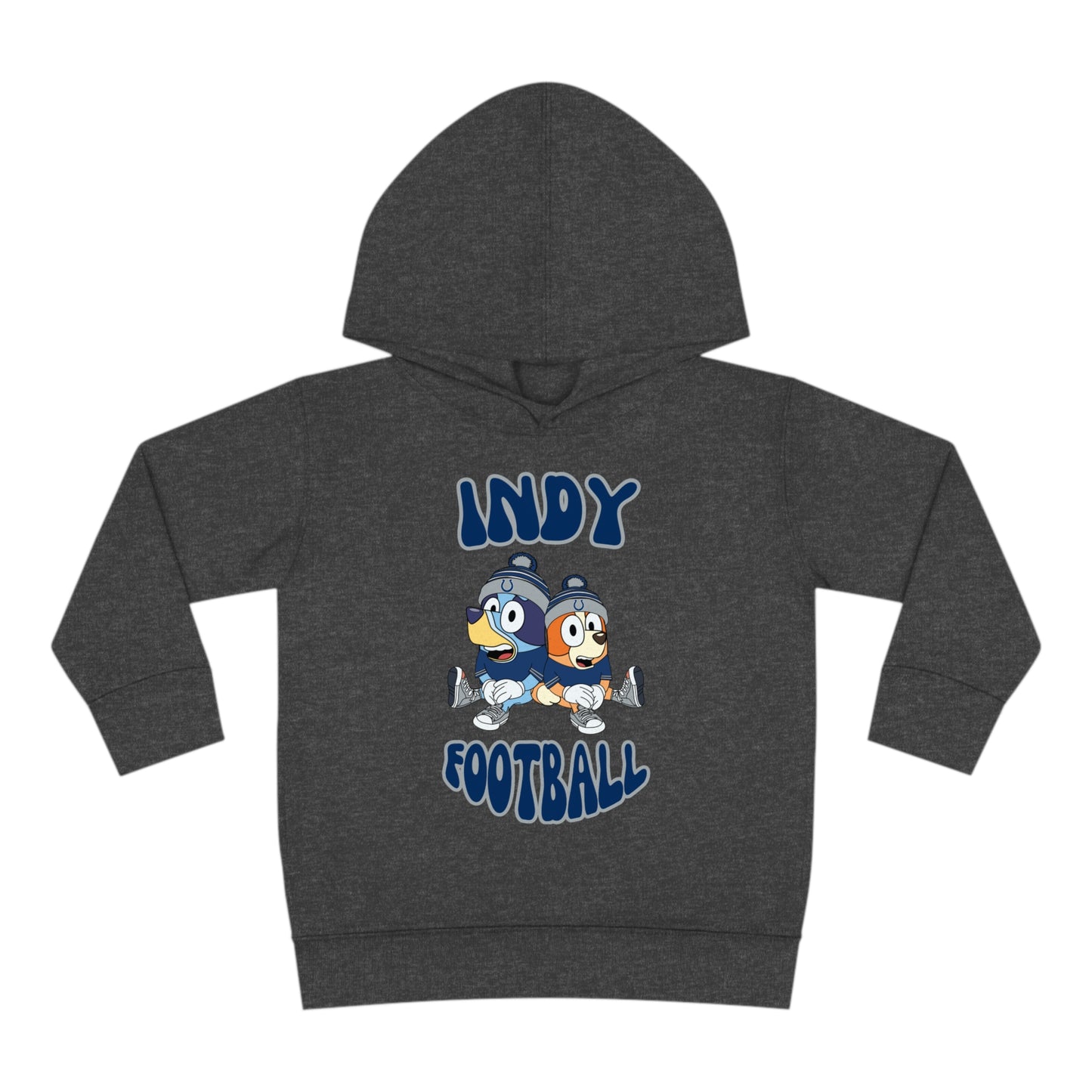 Toddler Bluey & Bingo Design Colts Football - Inspired Pullover Fleece Hoodie