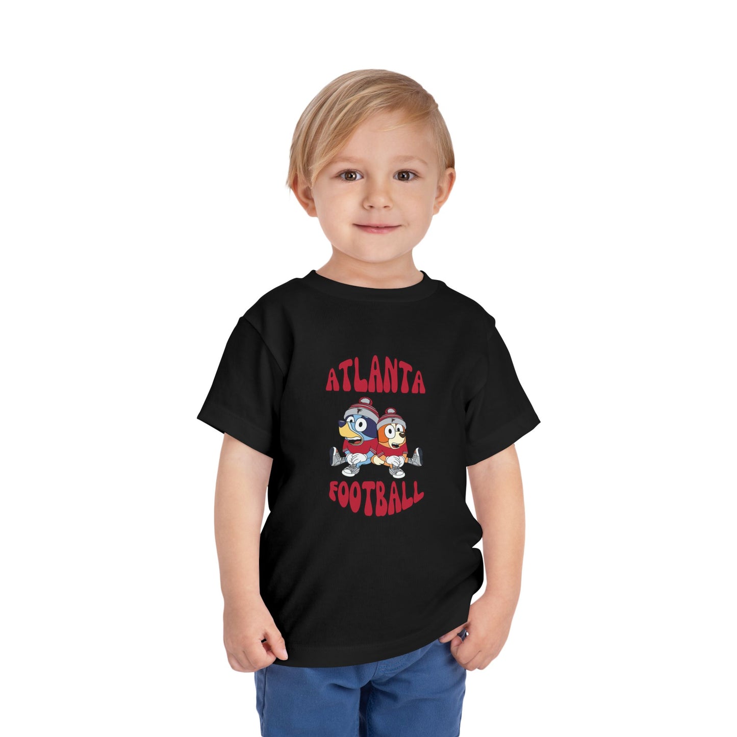 Toddler Bluey & Bingo Design Falcons Football - Inspired T-Shirt