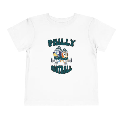 Toddler Bluey & Bingo Design Philadelphia Eagles Football - Inspired T-Shirt