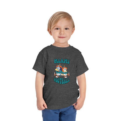 Toddler Bluey & Bingo Design Dolphins Football - Inspired T-Shirt