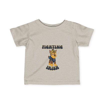 Chase Paw Patrol Fighting Irish College Football Design - Infant Tee-Shirt