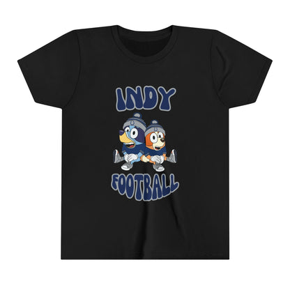 Youth Bluey & Bingo Design Colts Football - Inspired T-Shirt