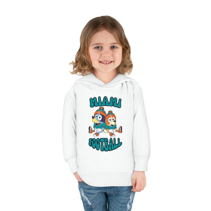 Toddler Bluey & Bingo Design Dolphins Football - Inspired Pullover Fleece Hoodie