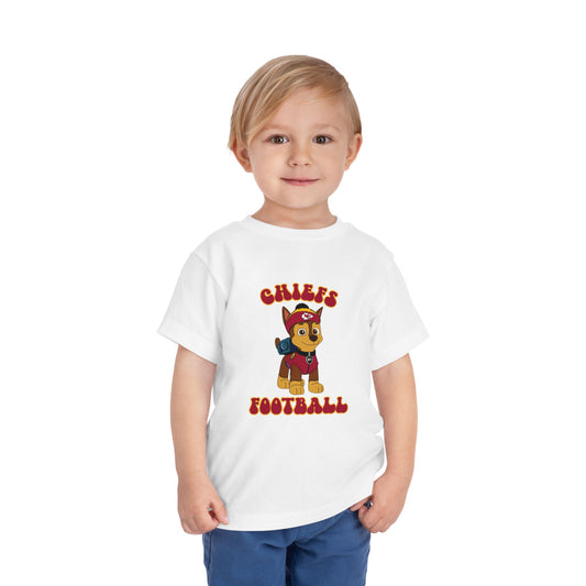 Customizable Chase Paw Patrol Pro Sports Design Toddler Tee - Sport and Team Customizable