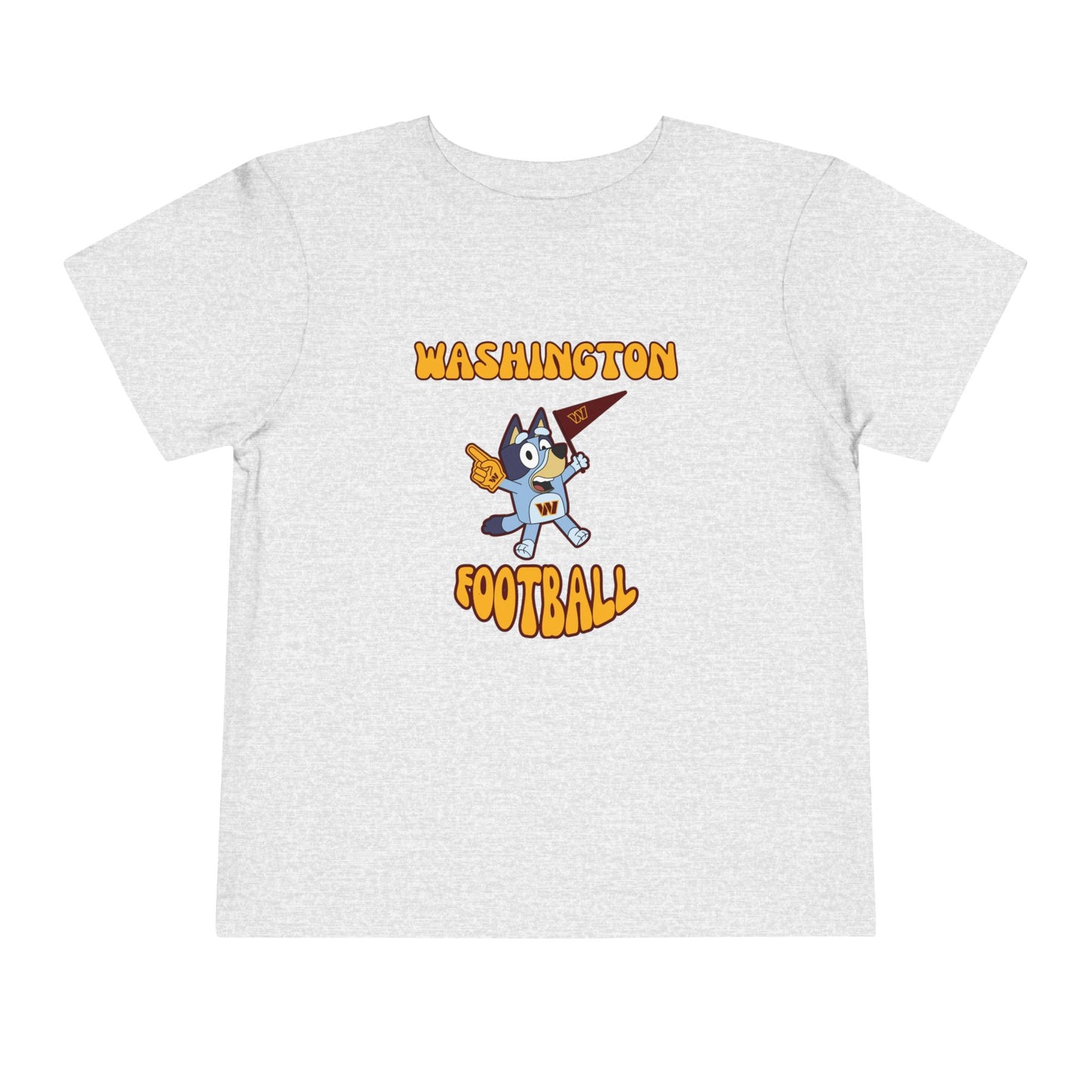 Toddler Bluey Design Washington Commanders Football -Inspired T-Shirt