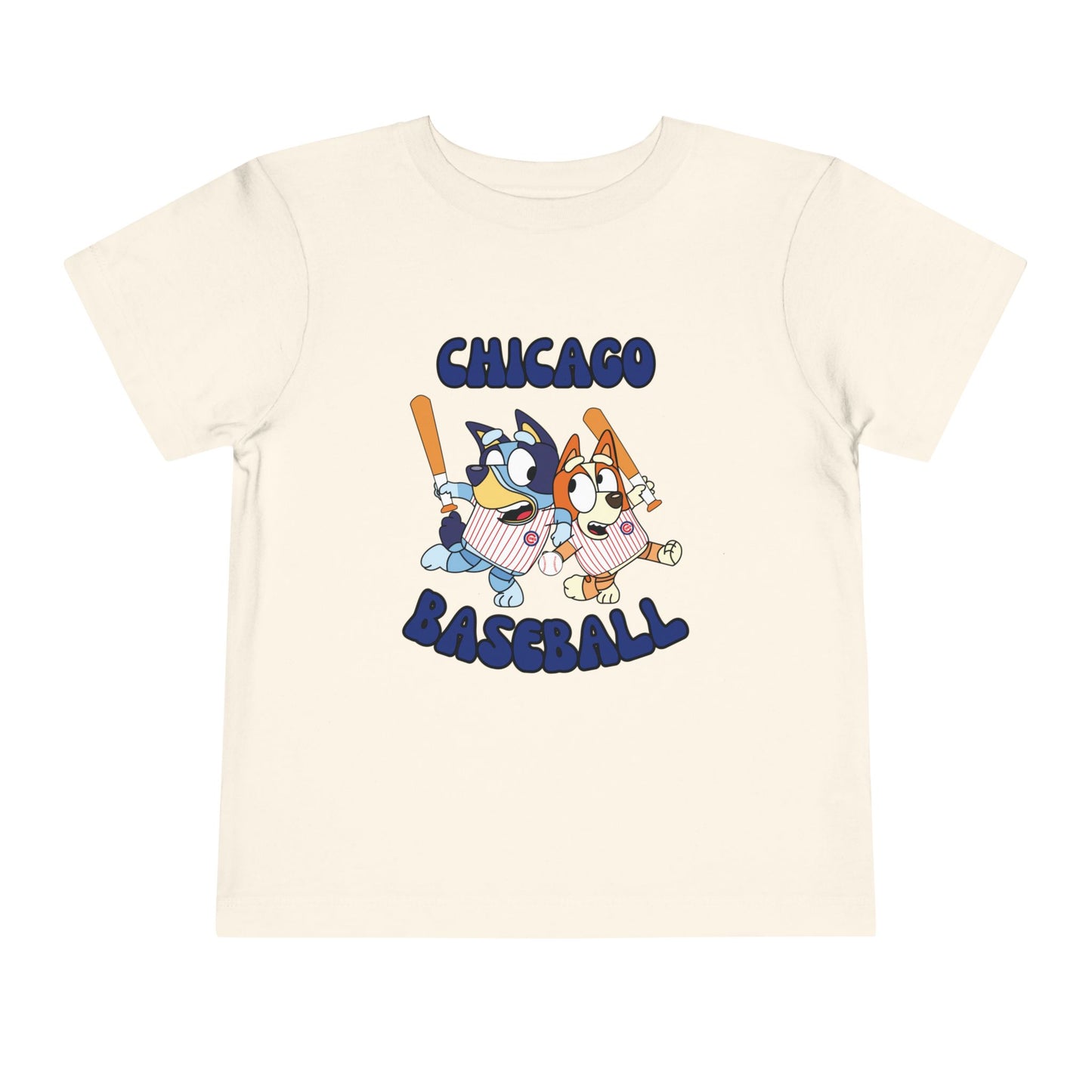 Toddler Bluey Design Chicago Cubs - Inspired T-Shirt