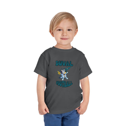 Toddler Bluey Design Jacksonville Jaguars Football -Inspired T-Shirt