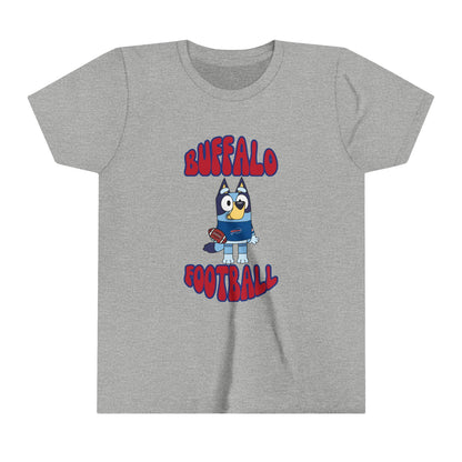 Youth Bluey Design Buffalo Bills Football -Inspired T-Shirt