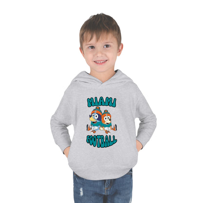 Toddler Bluey & Bingo Design Dolphins Football - Inspired Pullover Fleece Hoodie